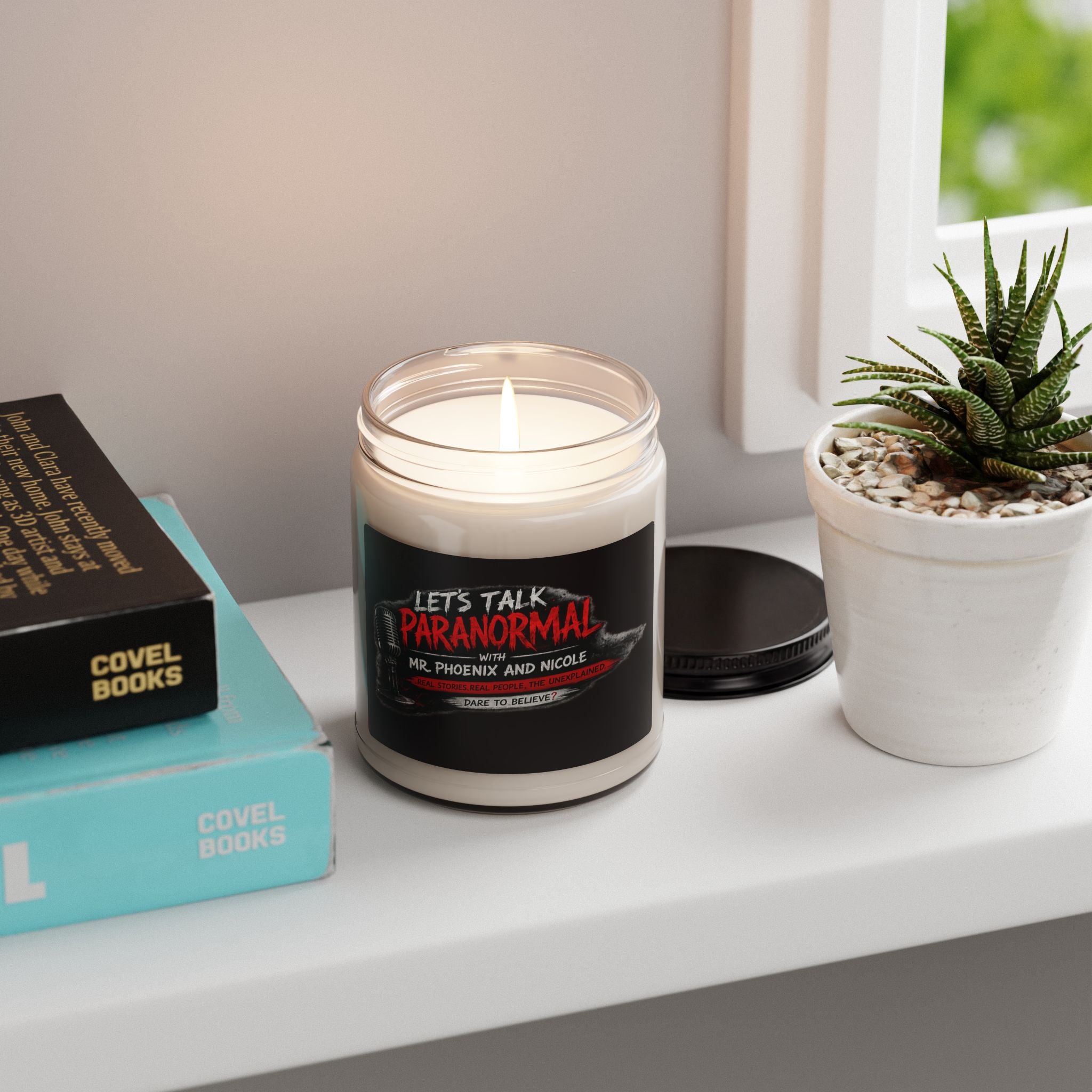 Paranormal Podcast Scented Soy Candle — “Let’s Talk Paranormal” 9oz
