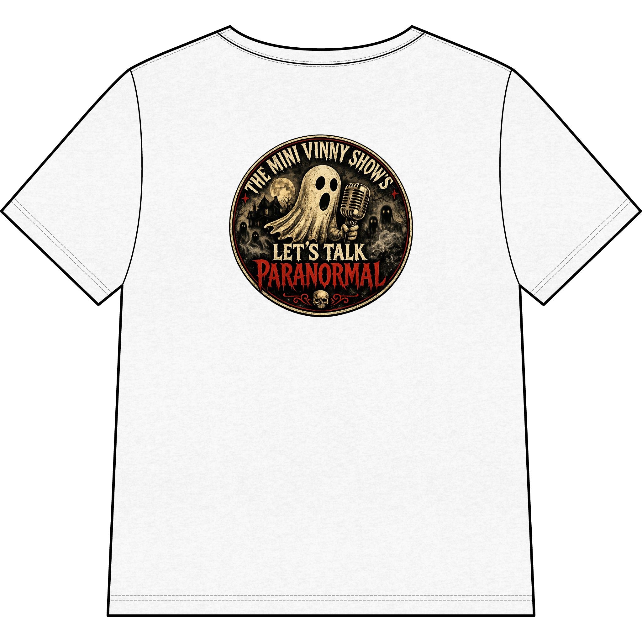 Paranormal Podcast V-Neck Tee — "Let’s Talk Paranormal" Women’s Relaxed Tee