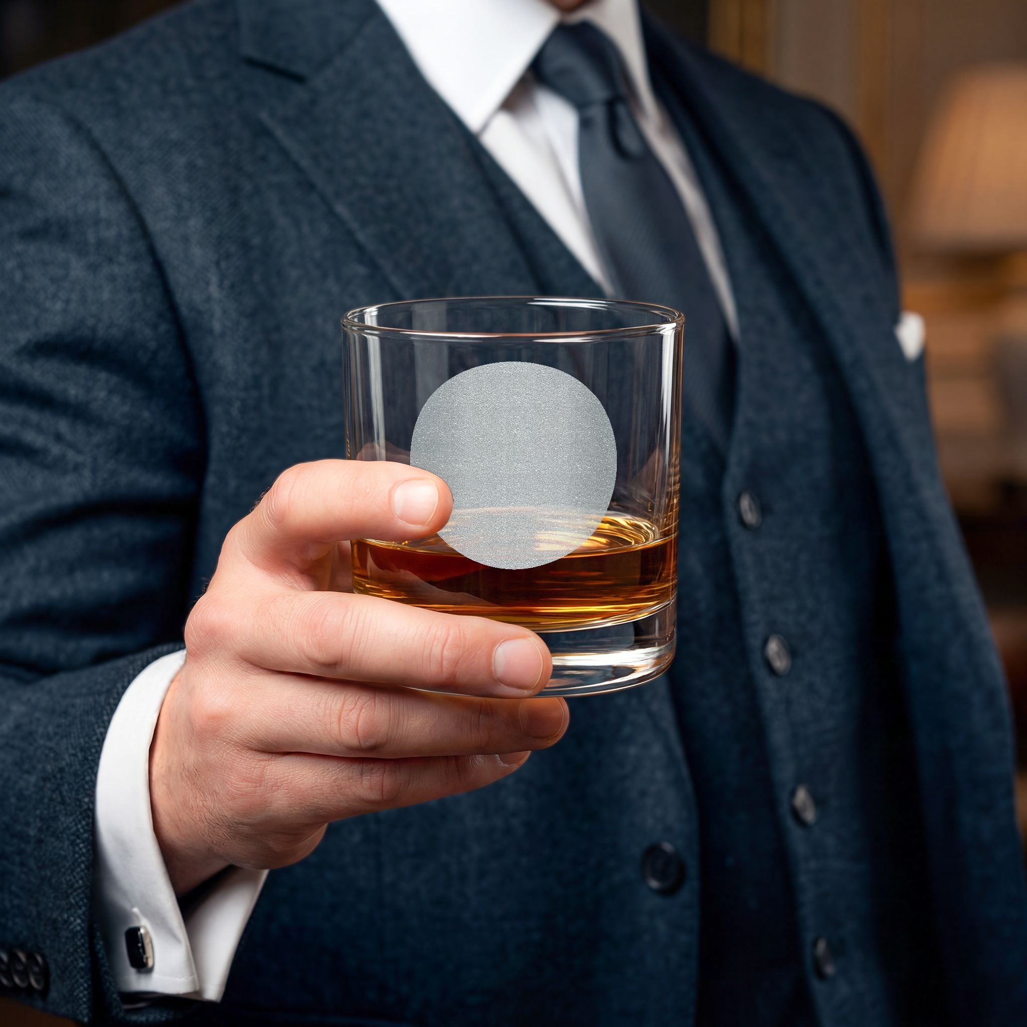Engraved 10.5oz Whiskey Glass — Personalized Classic Rocks Glass