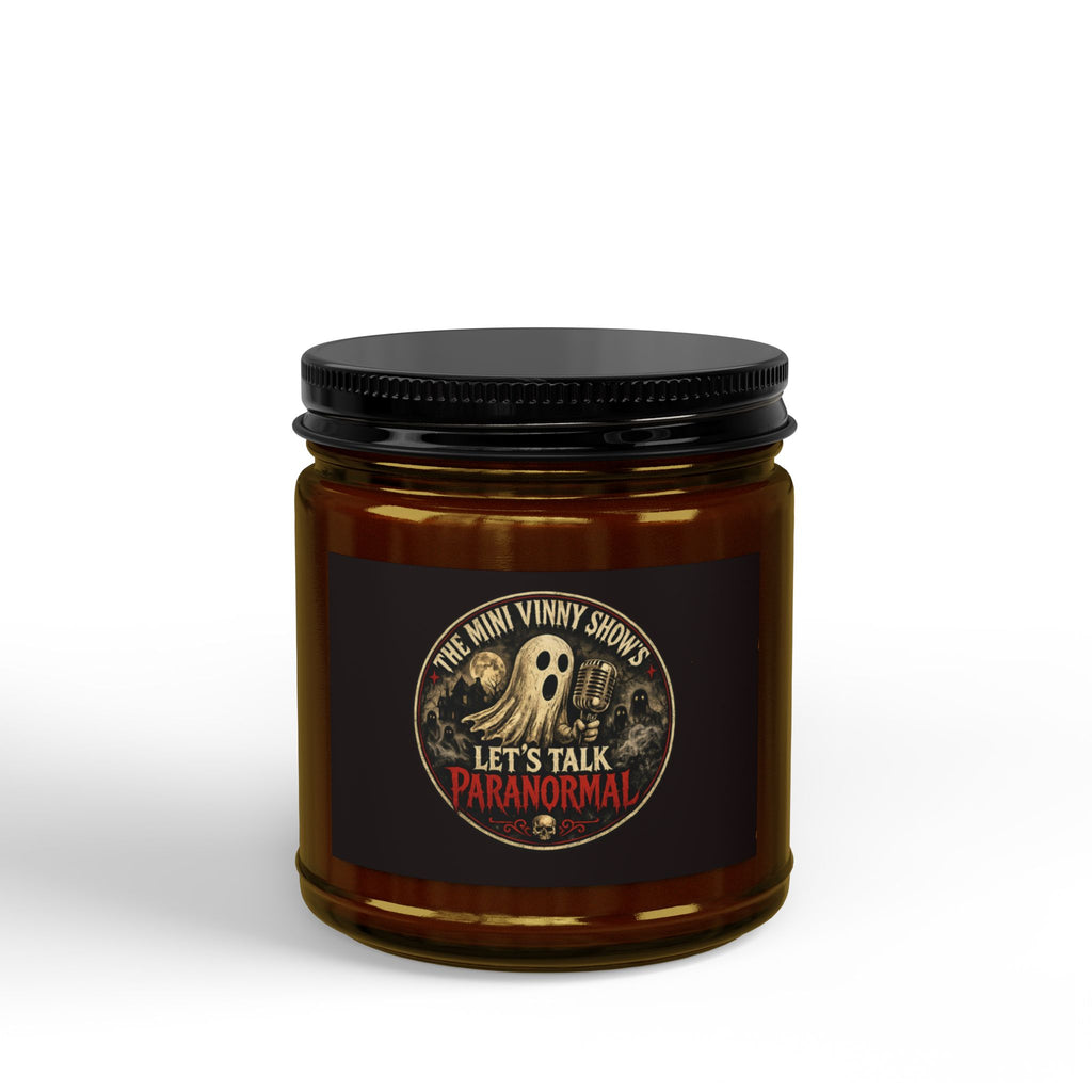 Paranormal Scented Soy Candle — 'Let's Talk Paranormal' Amber Jar (4oz & 9oz)