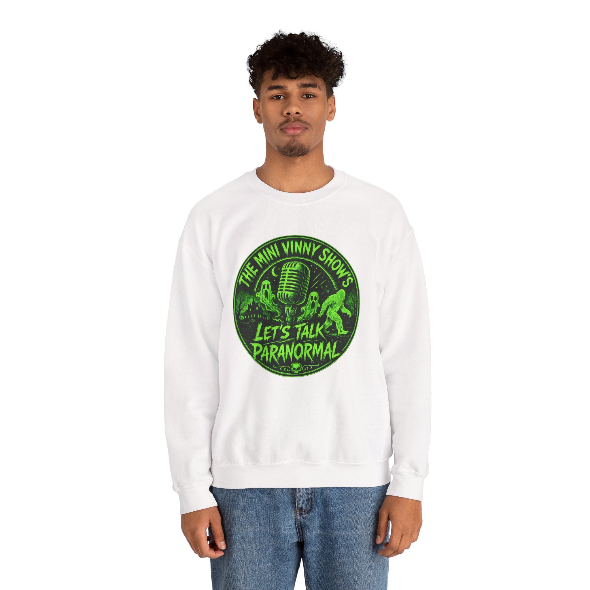 Let's Talk Paranormal Sweatshirt – The Mini Vinny Show Podcast Crewneck