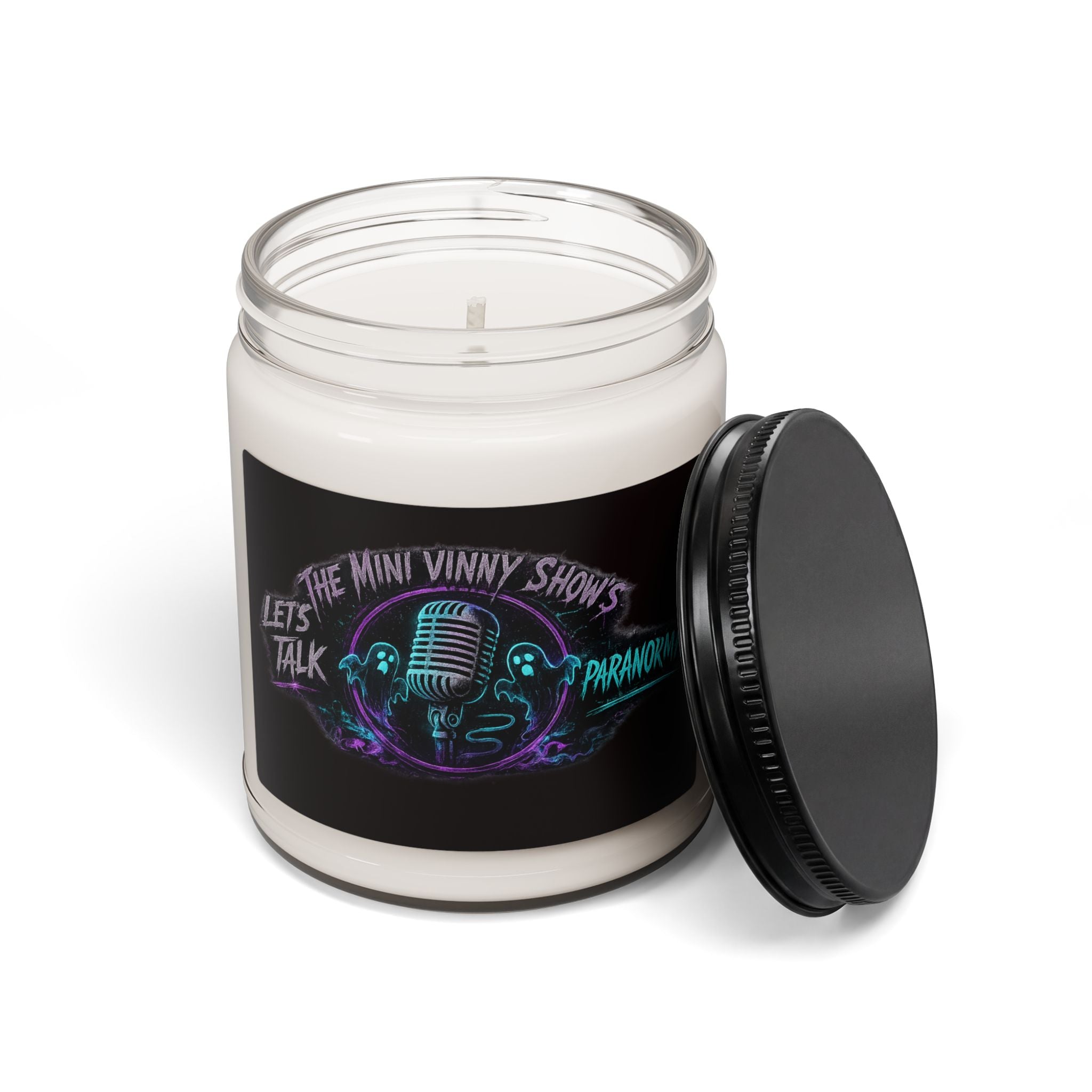 Podcast Logo Soy Candle — "Let's Talk Paranormal" 9oz Scented Jar