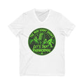 Let’s Talk Paranormal V-Neck Tee – The Mini Vinny Show Podcast Shirt