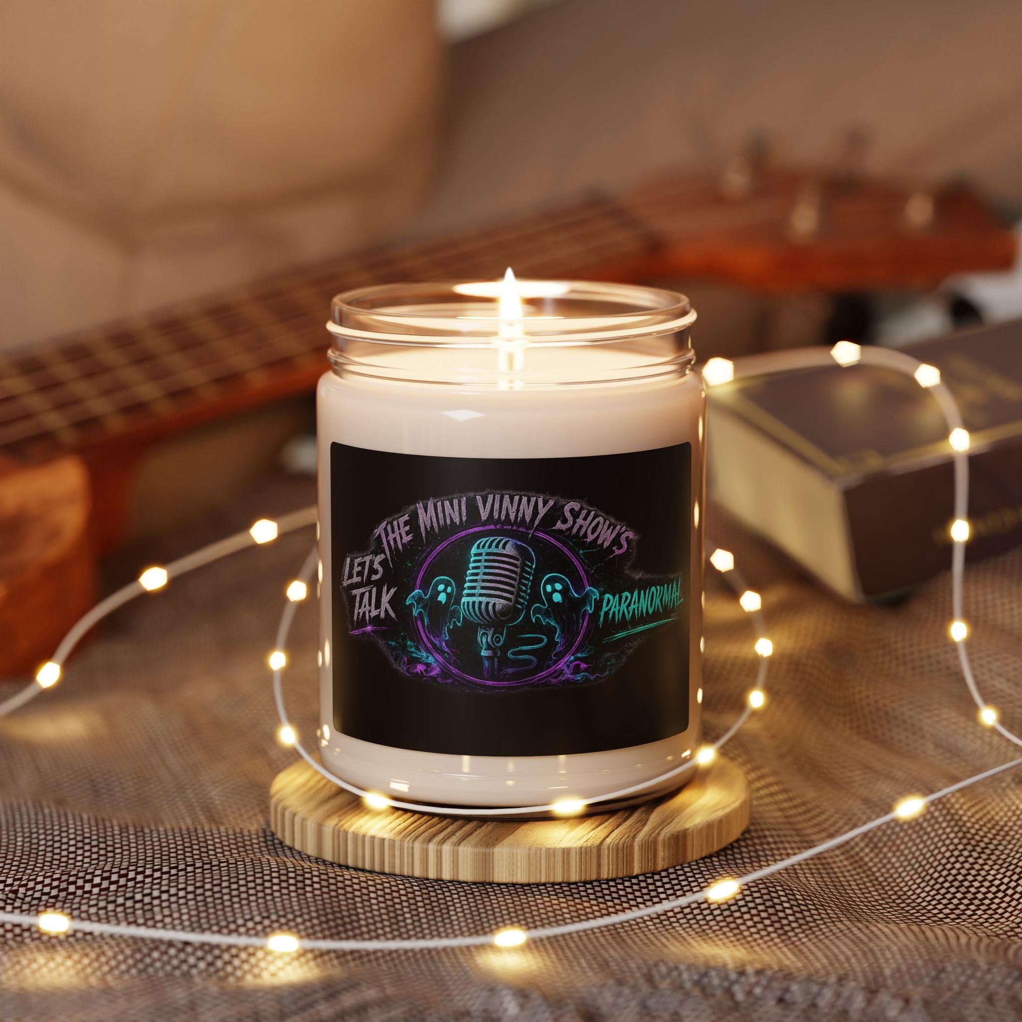 Podcast Logo Soy Candle — "Let's Talk Paranormal" 9oz Scented Jar