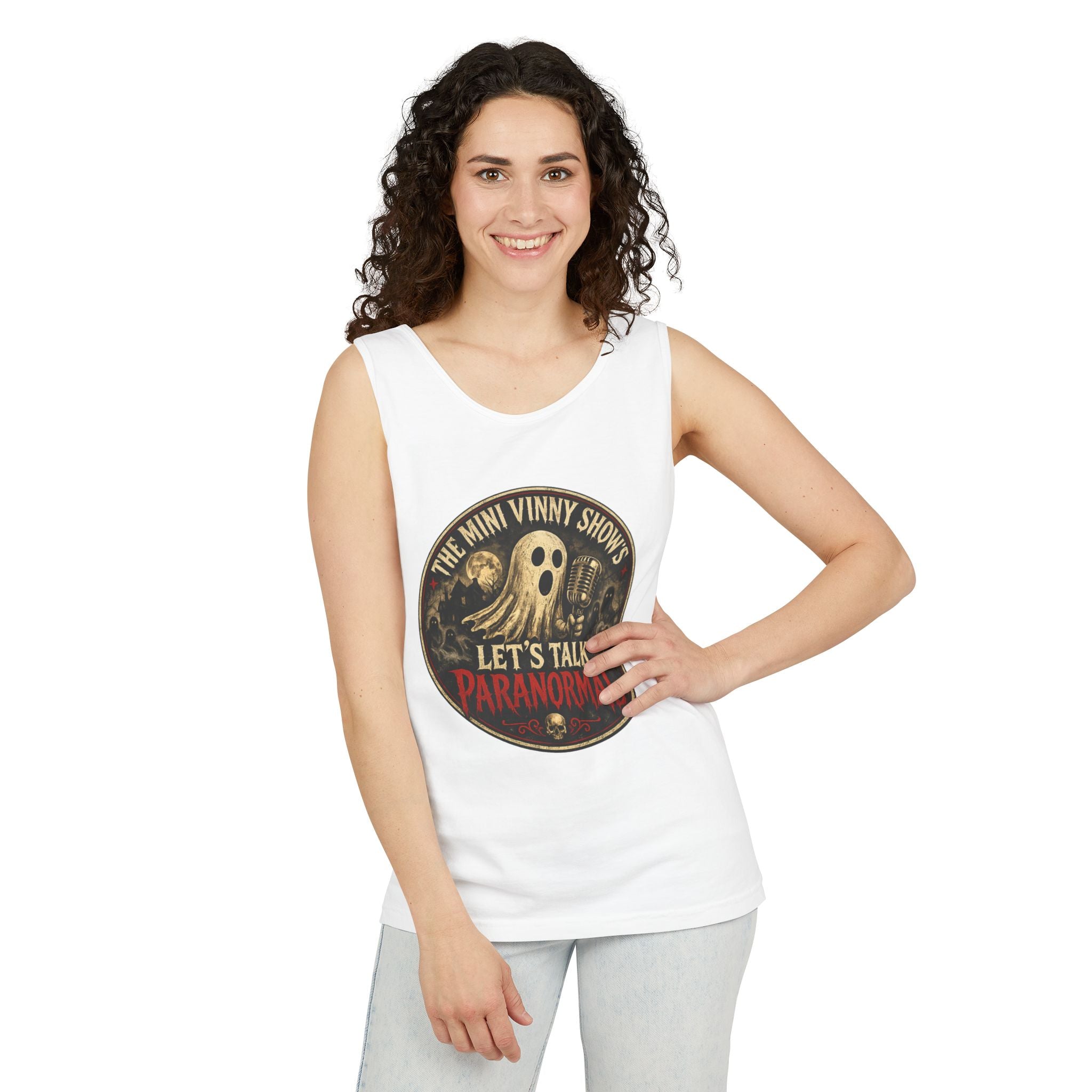 Let's Talk Paranormal Tank Top — Ghost Podcast Graphic Tank