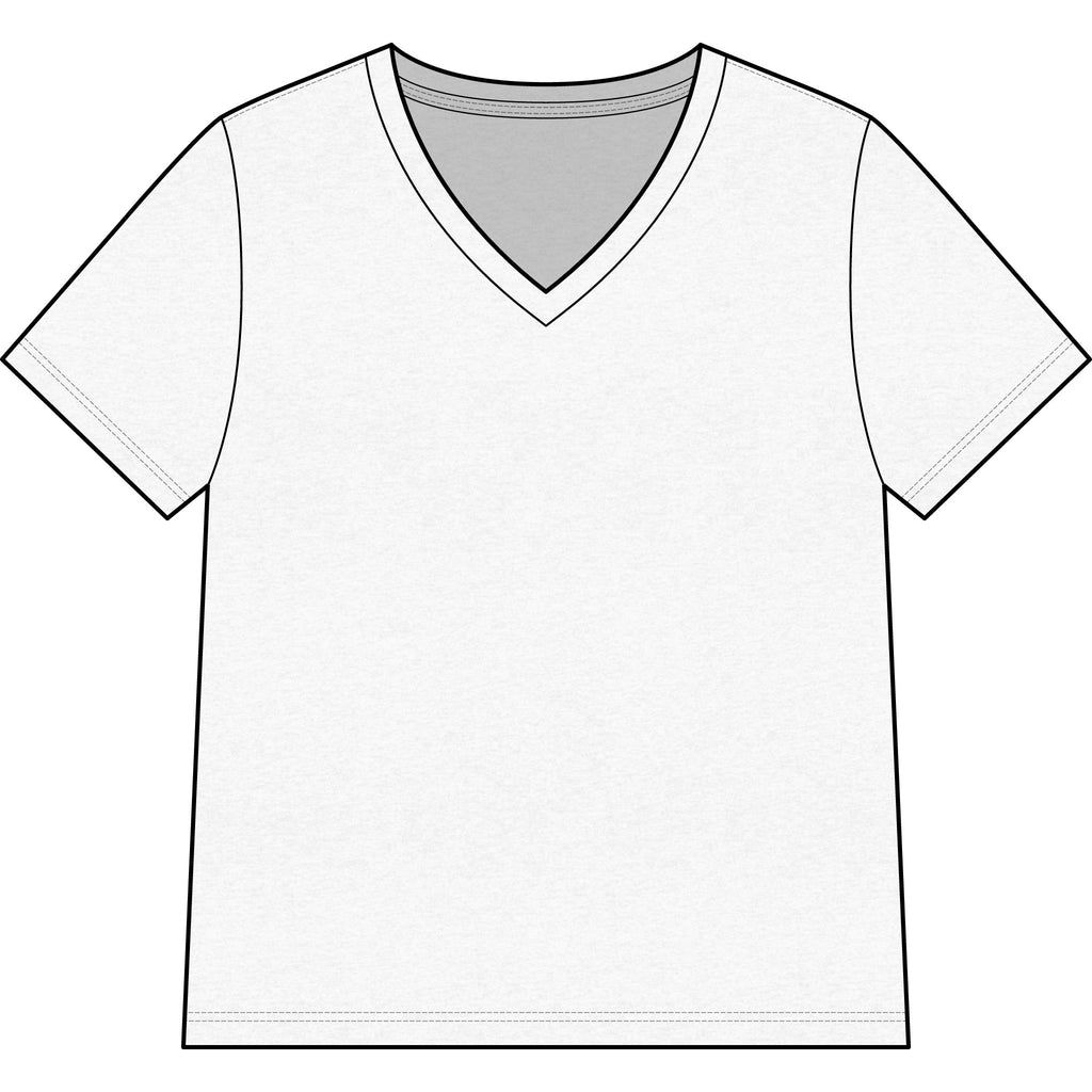 Let's Talk Paranormal V-Neck Tee — 'The Mini Vanly Show' Retro Microphone Design