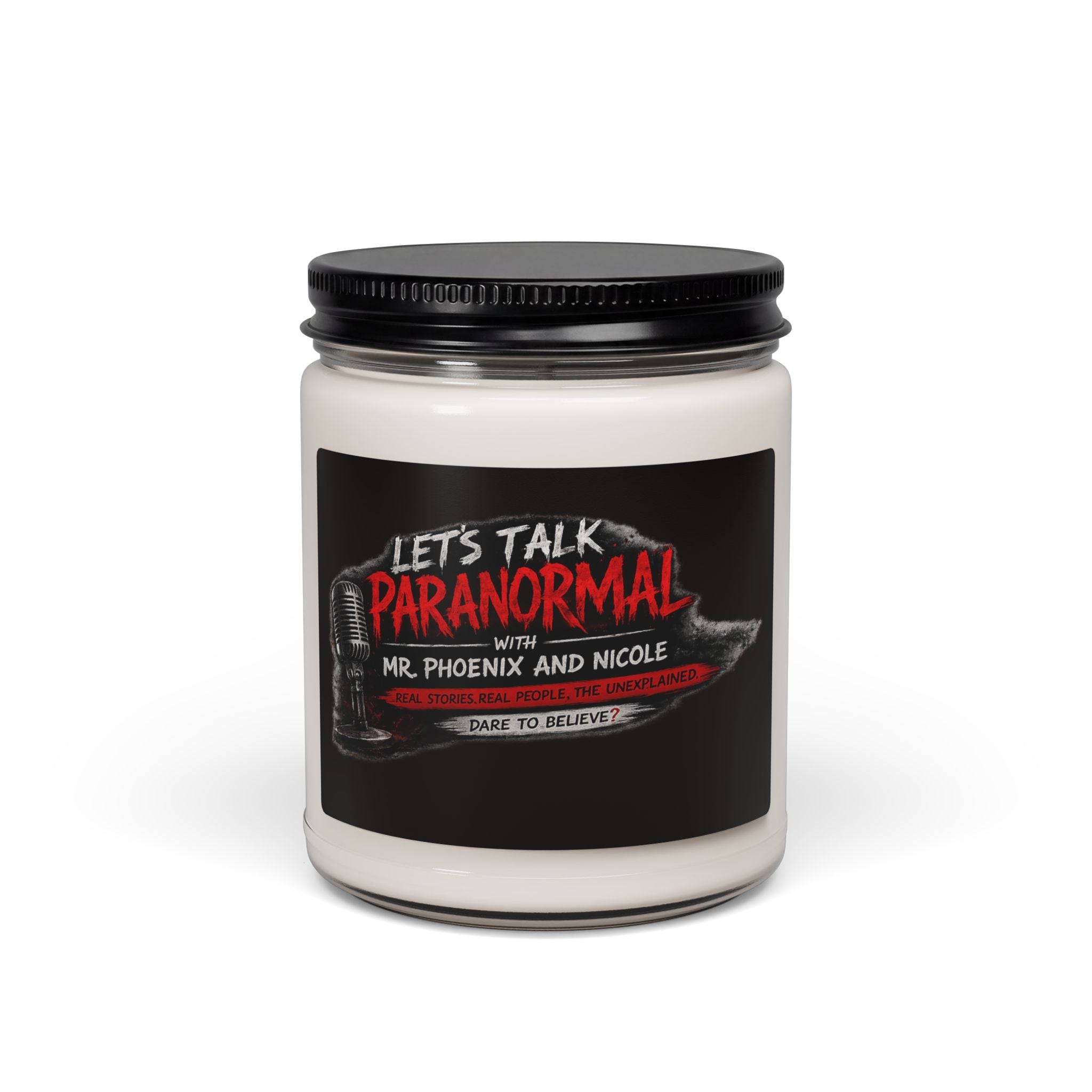 Paranormal Podcast Scented Soy Candle — “Let’s Talk Paranormal” 9oz