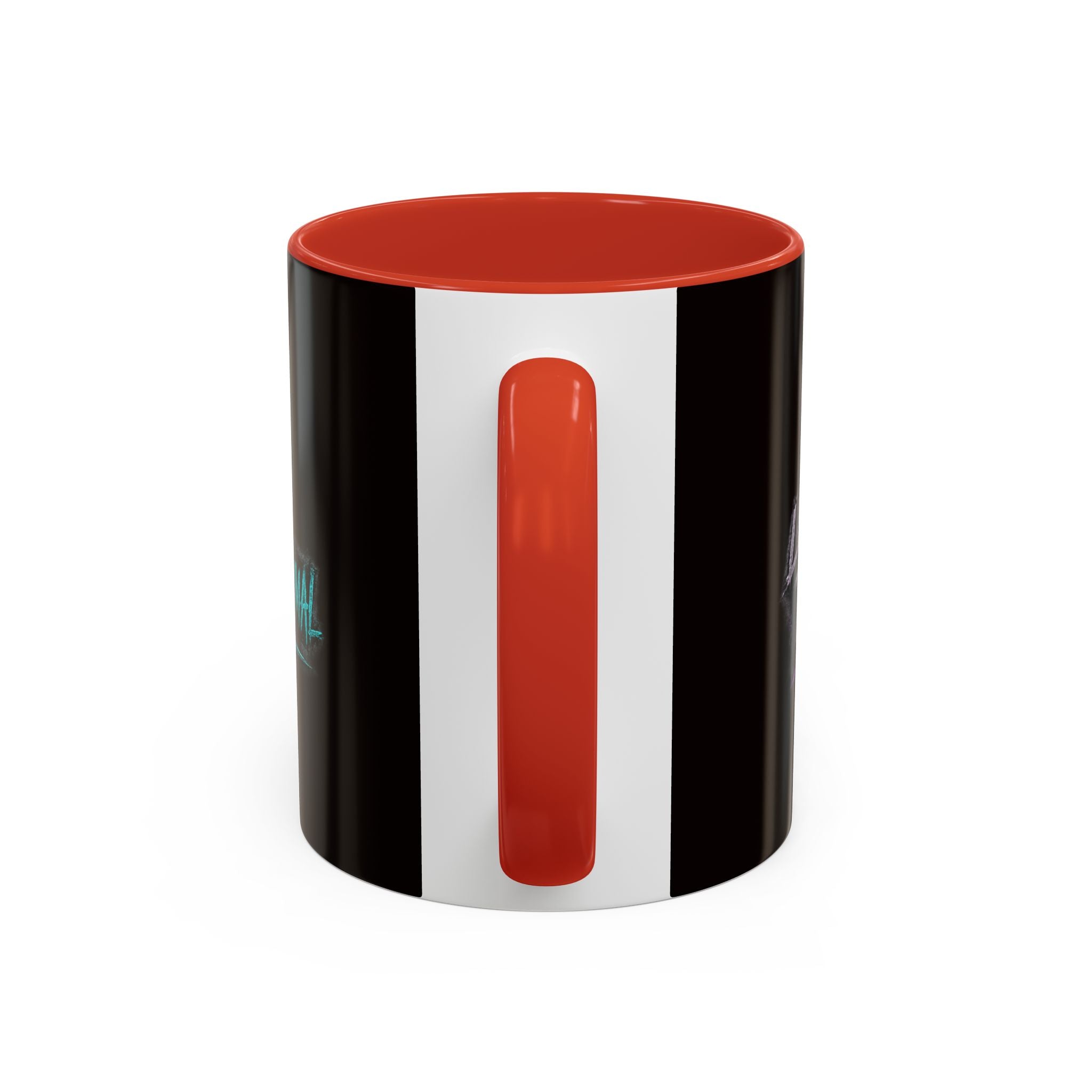 Coffee Mug — 'The Mini Vinny Show' Paranormal Podcast Neon Microphone Design