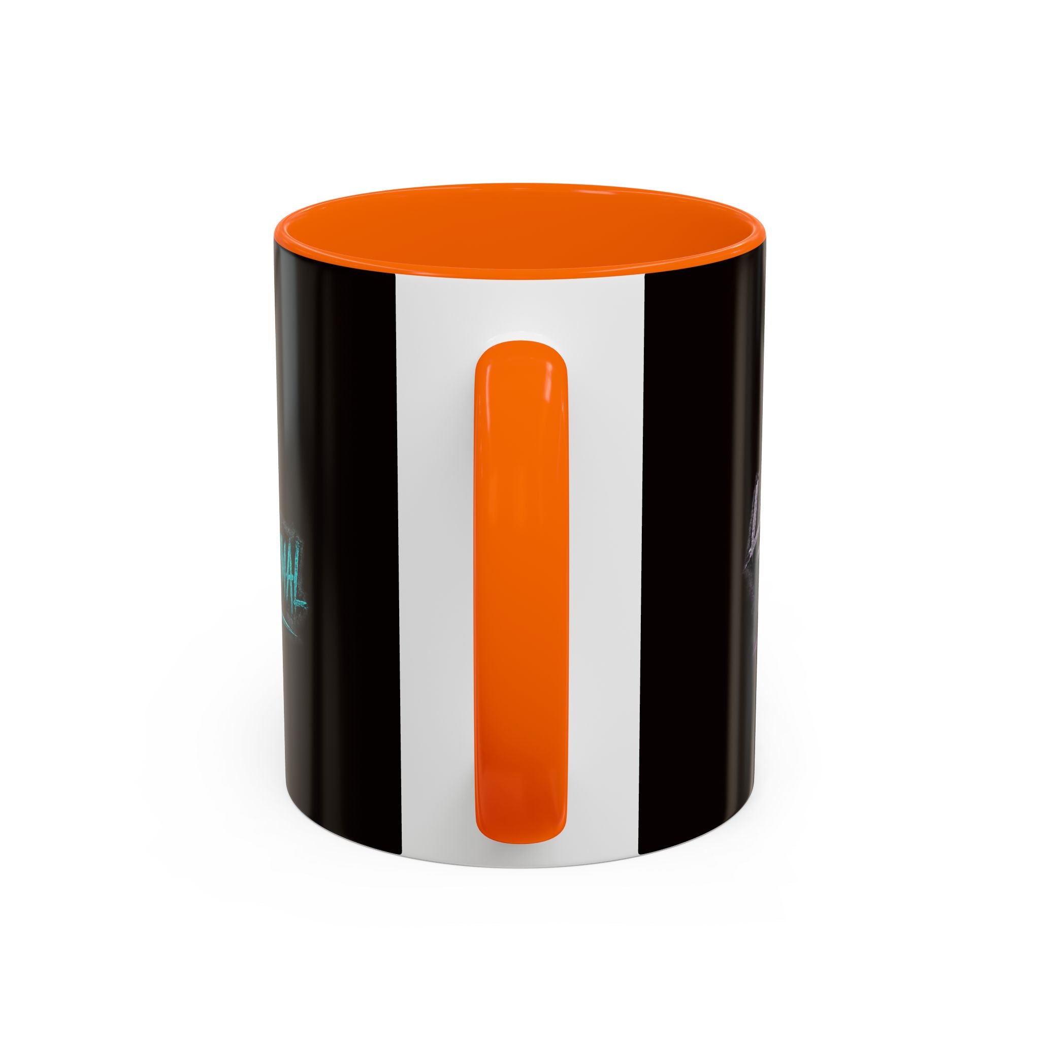 Coffee Mug — 'The Mini Vinny Show' Paranormal Podcast Neon Microphone Design