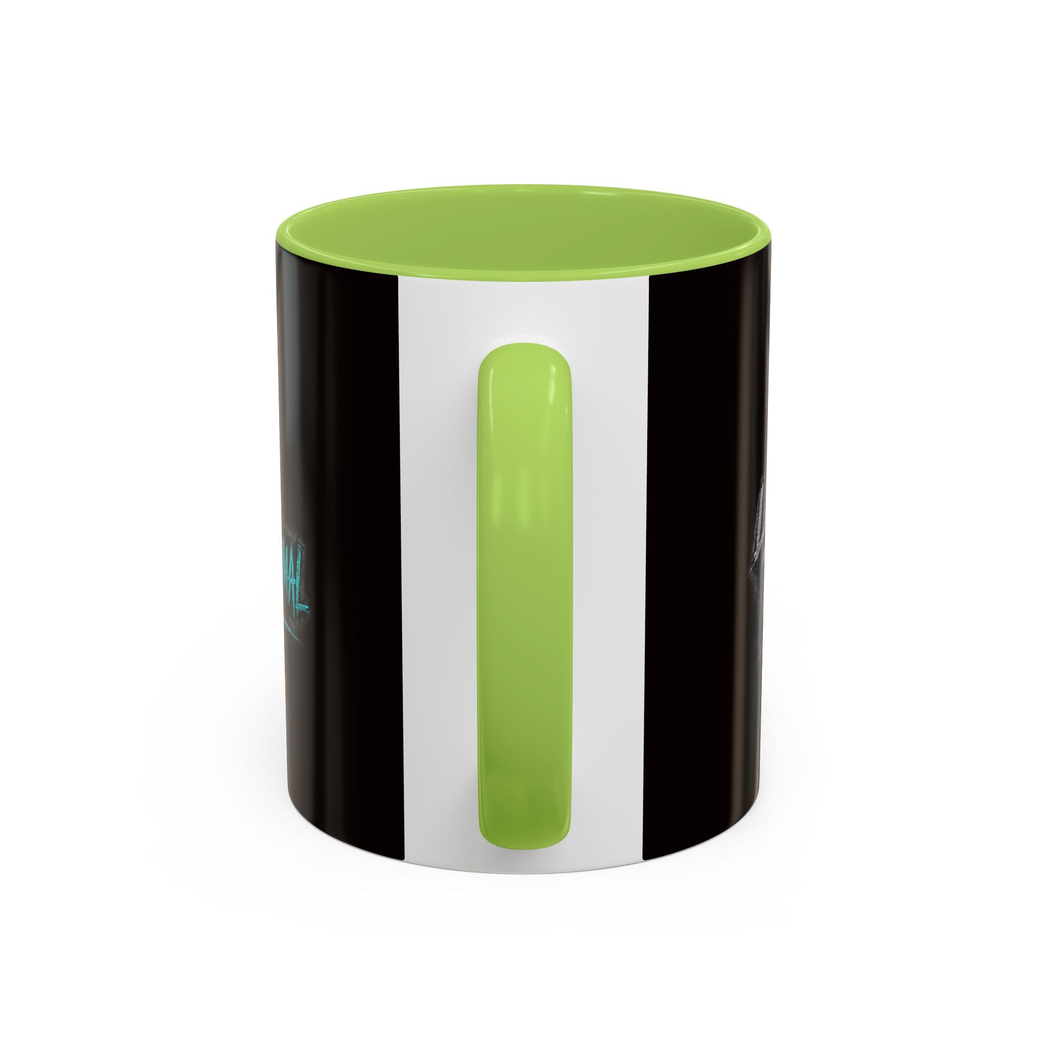 Coffee Mug — 'The Mini Vinny Show' Paranormal Podcast Neon Microphone Design
