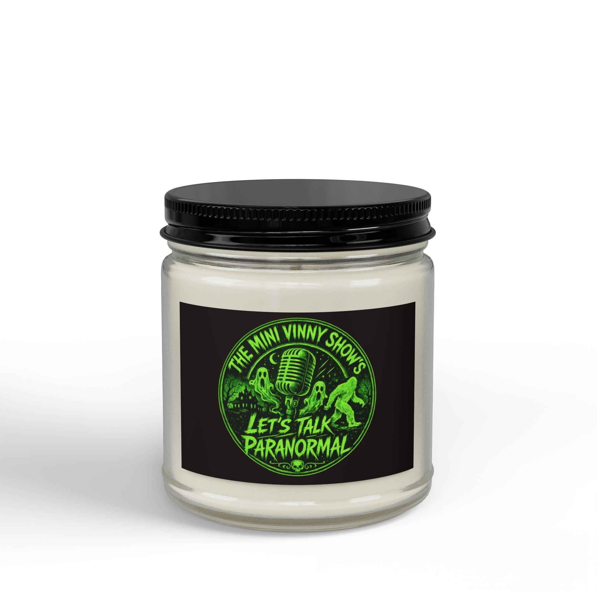 Let's Talk Paranormal Soy Candle — Scented Amber Jar Candle (4oz & 9oz)
