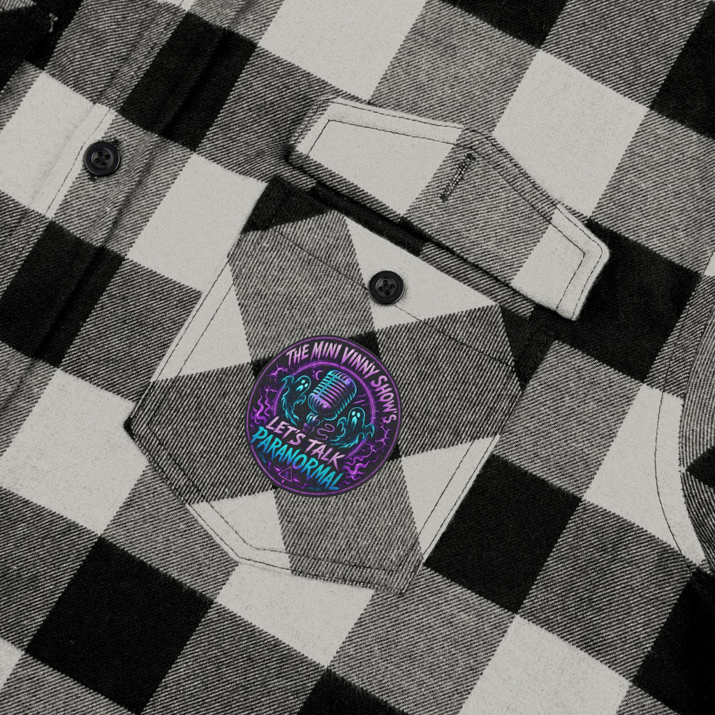 Black & White Buffalo Plaid Flannel Shirt