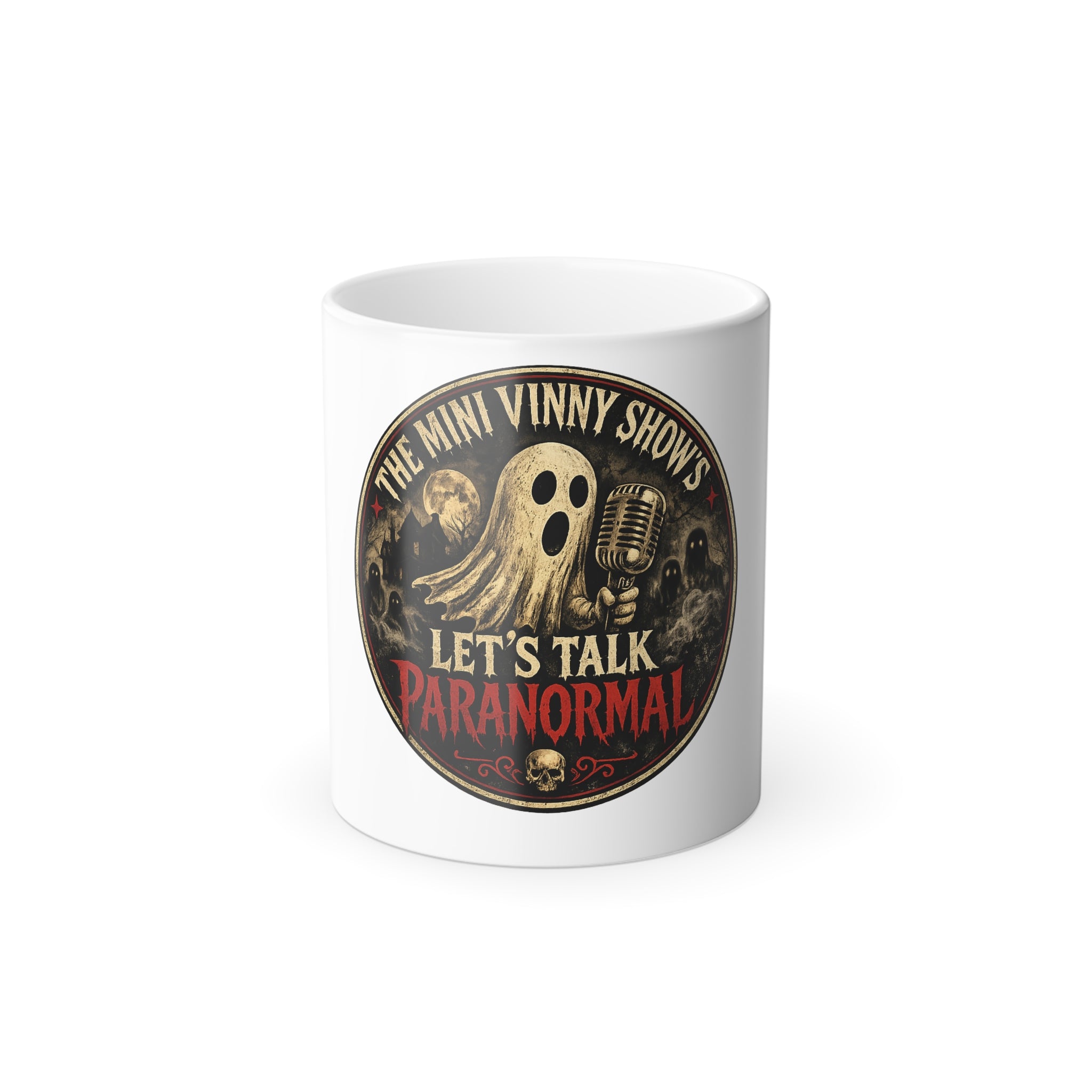 Let's Talk Paranormal Color Morphing Mug — 11oz Ghost Podcast Coffee Cup