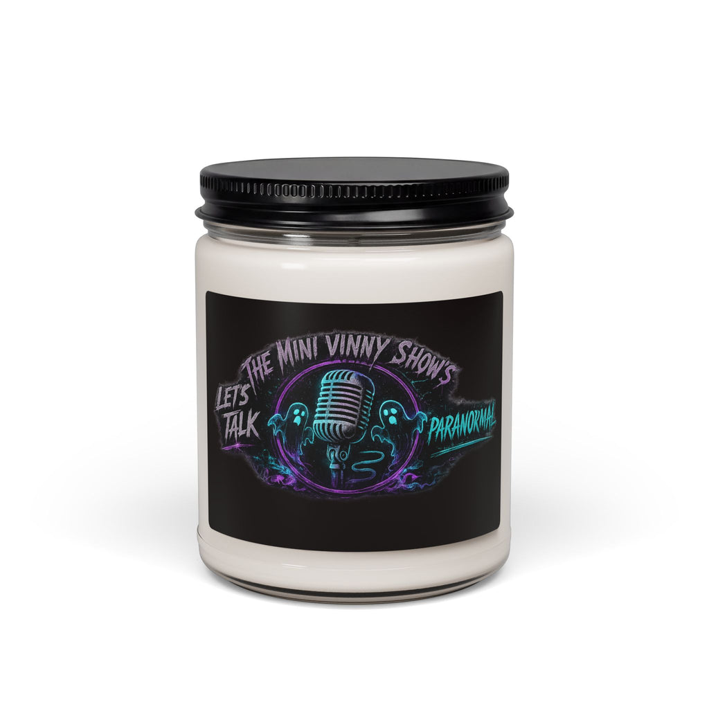 Podcast Logo Soy Candle — "Let's Talk Paranormal" 9oz Scented Jar