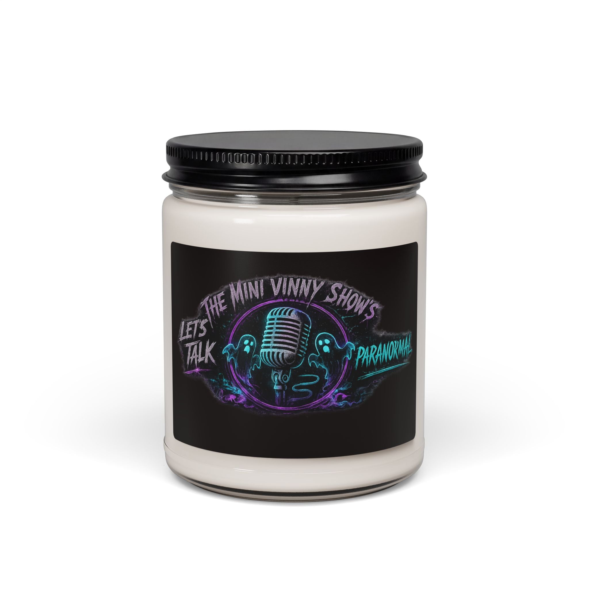 Podcast Logo Soy Candle — "Let's Talk Paranormal" 9oz Scented Jar
